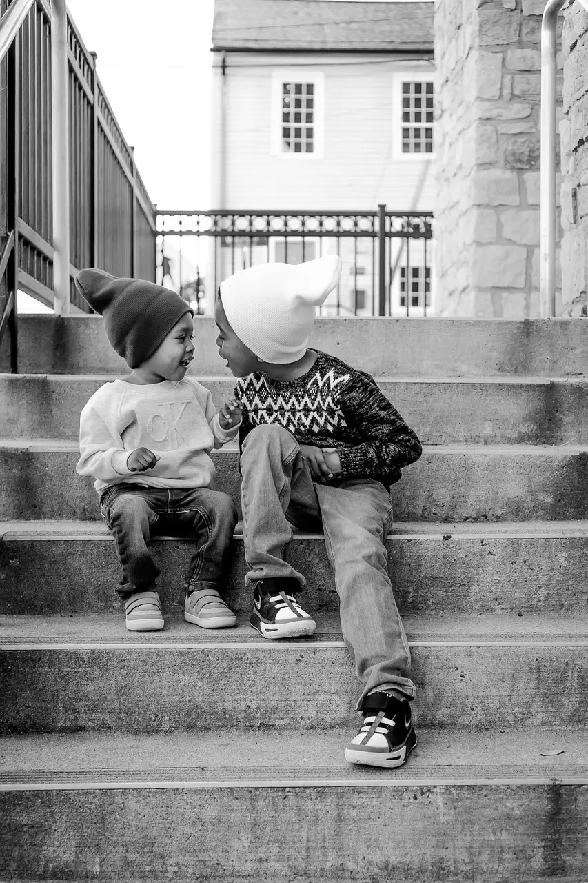 brothers, happy, sony, people, blackandwhite, monochrome, portrait, siblings, kids, boys, africanamerican, people, people, people, people, people
